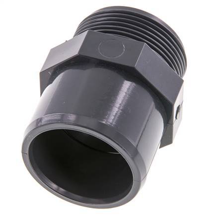PVC Fitting Female Socket 40x50mm x Male G 1-1/2'' [2 Pieces]