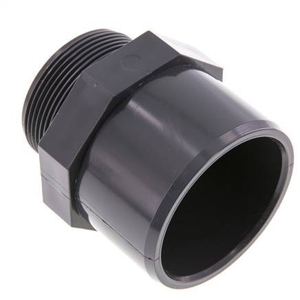 PVC Fitting Female Socket 63x75mm x Male G 2'' [2 Pieces]