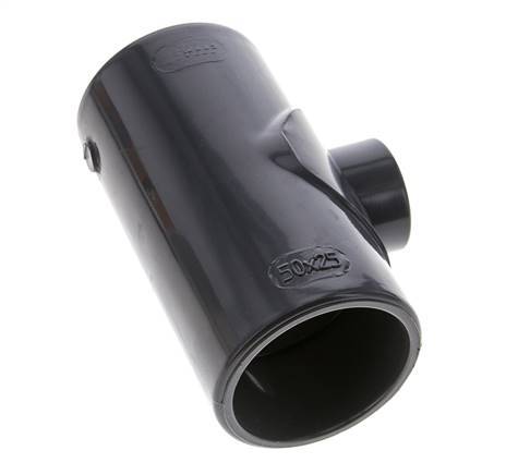 PVC Reducing Tee Fitting Socket 50 to 25mm