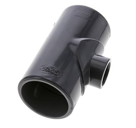 PVC Reducing Tee Fitting Socket 50 to 25mm