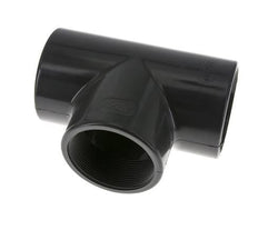 PVC Tee Fitting Female Socket 75mm x Female Rp2-1/2''