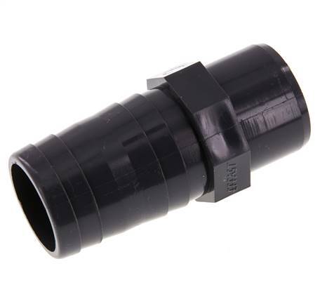 PVC Fitting Socket 40mm with Hose Barb 40mm [2 Pieces]