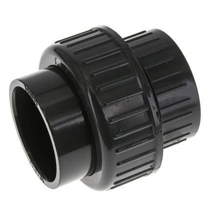 PVC Union Fitting Female Socket 50mm x Female Rp 1-1/2'' FKM