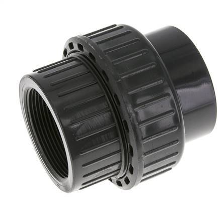PVC Union Fitting Female Socket 63mm x Female Rp 2'' FKM