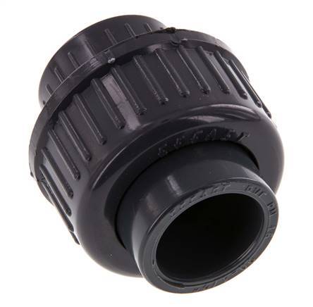 PVC Union Fitting Socket 20x43mm EPDM [2 Pieces]