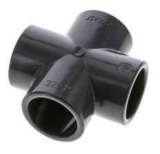 PVC Cross Fitting Socket 32x42mm
