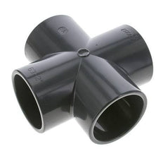 PVC Cross Fitting Socket 63x75mm