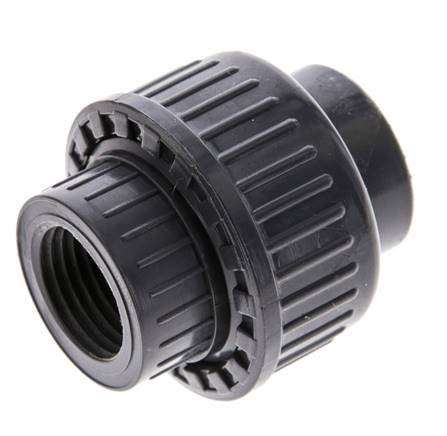 PVC Union Fitting Female Rp 1/2'' FKM