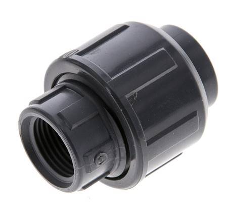 PVC Union Fitting Female Rp 3/8'' EPDM