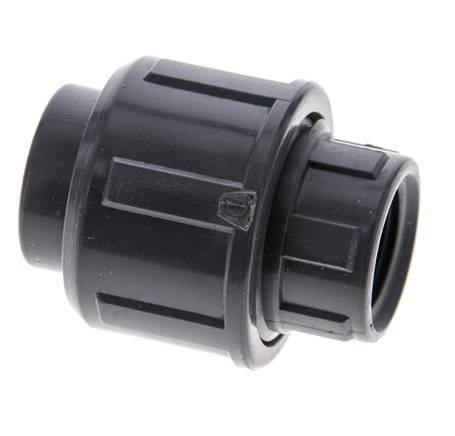 PVC Union Fitting Female Rp 3/8'' EPDM