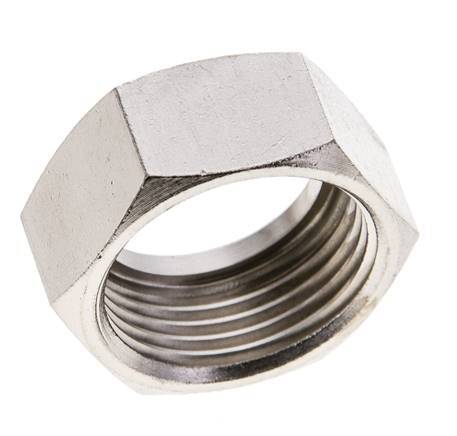 19mm (G3/4'') Nickel-plated Brass Union Nut L13.5mm [2 Pieces]