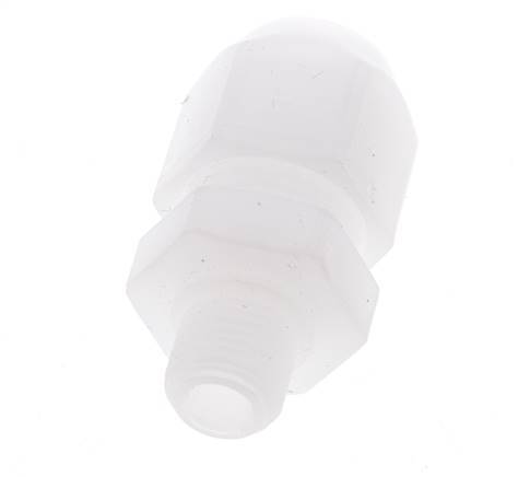 12x14mm & G1/2'' PVDF Straight Hose Fitting with Male Threads 10bar/145psi