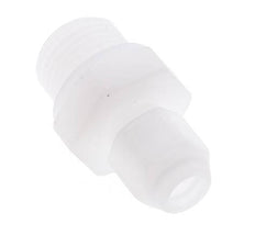 6x8mm & G3/8'' PVDF Straight Hose Fitting with Male Threads 10bar/145psi