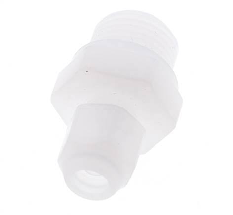 6x8mm & G1/8'' PVDF Straight Hose Fitting with Male Threads 10bar/145psi