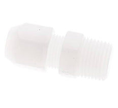 6x8mm & R1/8'' PP Elbow Hose Fitting with Male Threads 10bar/145psi [2 Pieces]