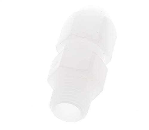 4x6mm & R1/4'' PP Elbow Hose Fitting with Male Threads 10bar/145psi [2 Pieces]