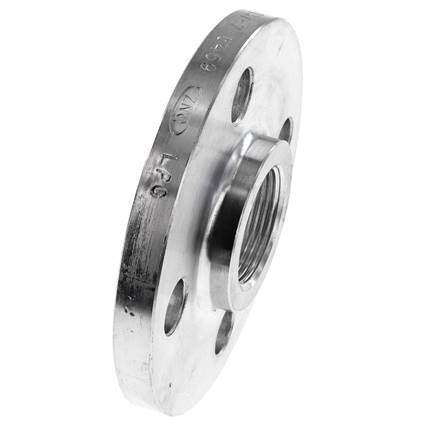 Threaded Flange DN80-PN16 Rp 3'' Zinc-Plated Steel DIN 2566 And EN 1092-1 (Type 13)