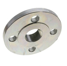 Threaded Flange DN32-PN40 Rp 1-1/4'' Zinc-Plated Steel DIN 2567 And EN 1092-1 (Type 13)