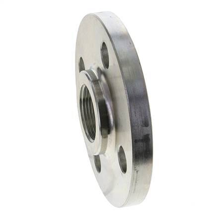Threaded Flange DN32-PN40 Rp 1-1/4'' Zinc-Plated Steel DIN 2567 And EN 1092-1 (Type 13)