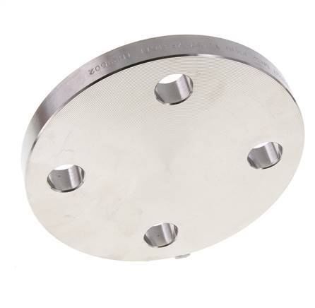Blind Flange DN100-PN16 Stainless Steel 1.4571 DIN 2527 And EN 1092-1 (Type 05)