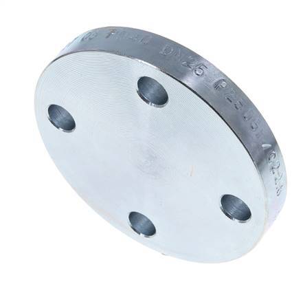 Blind Flange DN25-PN40 Zinc-Plated Steel DIN 2527 And EN 1092-1 (Type 05)