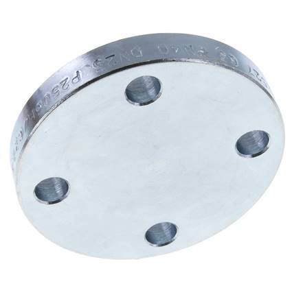 Blind Flange DN65-PN40 Zinc-Plated Steel DIN 2527 And EN 1092-1 (Type 05)
