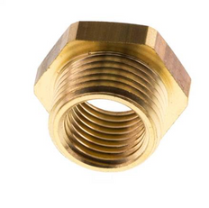 M18x1.5 Male x M14x1.5 Female Brass Reducing Nipple 16bar (232psi) [2 Pieces]