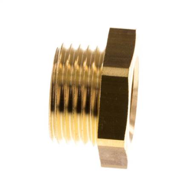 M18x1.5 Male x M14x1.5 Female Brass Reducing Nipple 16bar (232psi) [2 Pieces]