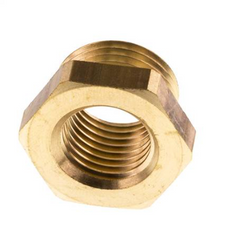 M18x1.5 Male x M14x1.5 Female Brass Reducing Nipple 16bar (232psi) [2 Pieces]