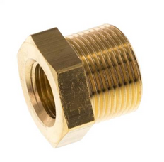 M24x1.5 Male x M16x1.5 Female Brass Reducing Nipple 16bar (232psi)