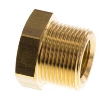M24x1.5 Male x M16x1.5 Female Brass Reducing Nipple 16bar (232psi)