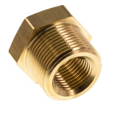 M24x1.5 Male x M16x1.5 Female Brass Reducing Nipple 16bar (232psi)