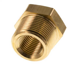 M24x1.5 Male x M16x1.5 Female Brass Reducing Nipple 16bar (232psi)
