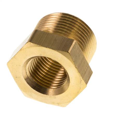 M24x1.5 Male x M16x1.5 Female Brass Reducing Nipple 16bar (232psi)