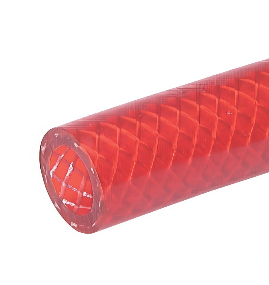 PVC universal liquid hose 13.2x19.8 mm 10 m Red colour food-grade