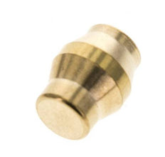 6mm Brass Closing Plug for Compression Ring Fittings 150 Bar DIN EN 1254-2 [5 Pieces]
