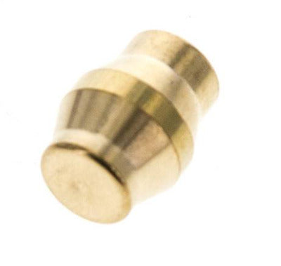 6mm Brass Closing Plug for Compression Ring Fittings 150 Bar DIN EN 1254-2 [5 Pieces]