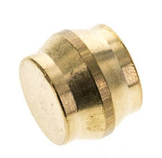 15mm Brass Closing Plug for Compression Ring Fittings 82 Bar DIN EN 1254-2