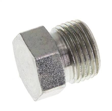 10S Zinc plated Steel Closing Plug for Tubes 630 Bar DIN 2353