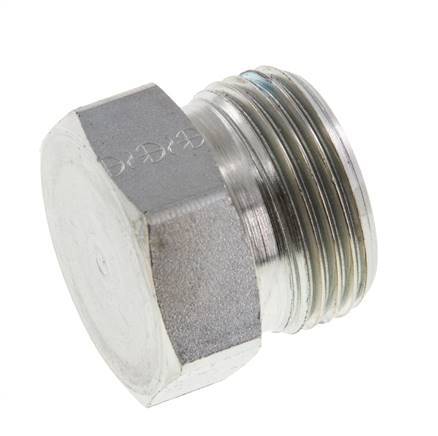 20S Zinc plated Steel Closing Plug for Tubes 400 Bar DIN 2353