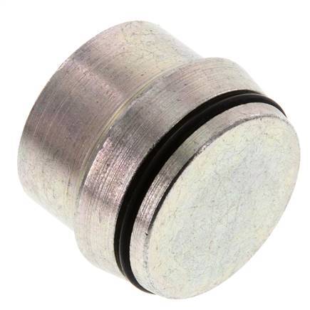 38S Zinc plated Steel Closing Plug for Cutting Ring Fittings 315 Bar DIN 2353