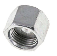 UN 11/16''-16 Zinc plated Steel End cap ORFS 630 Bar