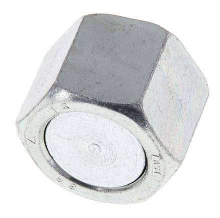 UNS 1''-14 Zinc plated Steel End cap ORFS 400 Bar