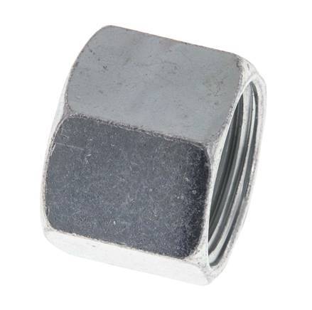 UNS 1''-14 Zinc plated Steel End cap ORFS 400 Bar