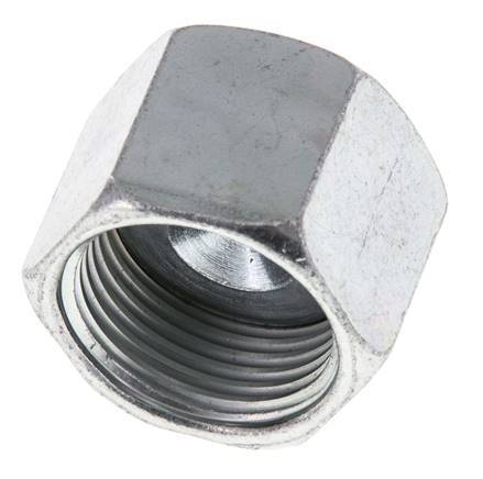 UNS 1''-14 Zinc plated Steel End cap ORFS 400 Bar