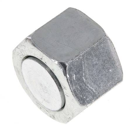 UN 1-3/16''-12 Zinc plated Steel End cap ORFS 400 Bar