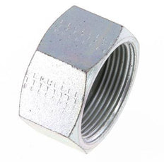 UN 1-11/16''-12 Zinc plated Steel End cap ORFS 250 Bar