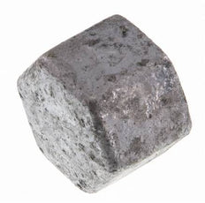 Rp 1/2'' Zinc plated Cast iron End cap 25 Bar [5 Pieces]