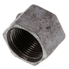 Rp 3/4'' Zinc plated Cast iron End cap 25 Bar [5 Pieces]