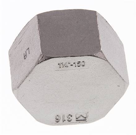 1 1/4'' NPT Stainless steel End cap 16 Bar